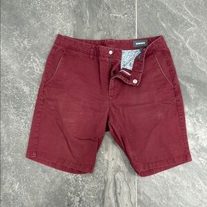 Bonobos Red Flat Front Shorts